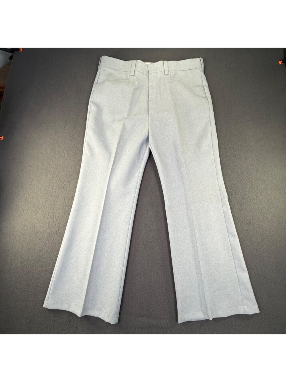 VTG 1970s Panatela Levis Flare Leg Hippie Pants Disco Mens Light Blue 36x28 EUC